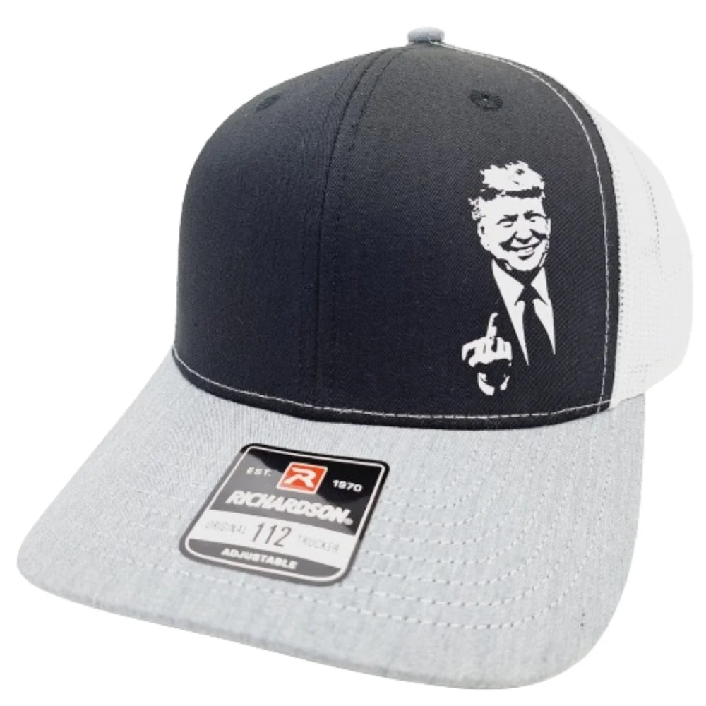 Trump Middle Finger Richardson 112 Trucker Mesh Snapback Cap Hat